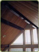 western red cedar ceiling paneling image