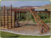 western red cedar children play structure