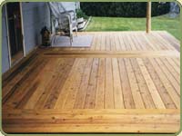 western red cedar knotty decking