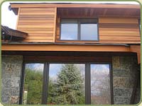 red cedar wainscoting