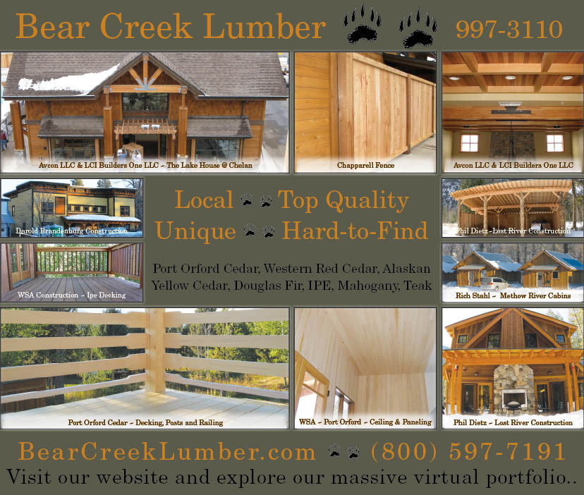 Methow Valley News Building Guide Ad 2009 ~ Bear Creek Lumber