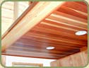 redwood ceiling