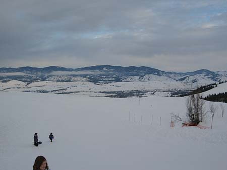 sledding with the kids