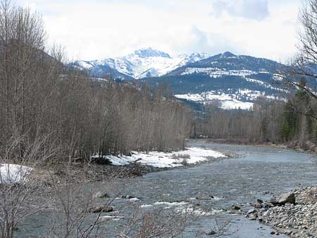 upper methow valley in the winter