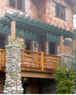 Picture of a timber frame raised with BCL timbers